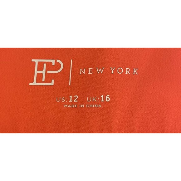 EP New York Women Coral Tennis Golf Skort Skirt  stretch Tennis Pickleball Sz 12 - Picture 3 of 3